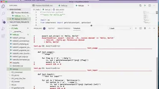 Tiny Python Projects Ch 1 Pt 3 running tests
