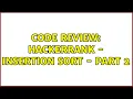 Code Review HackerRank - Insertion Sort