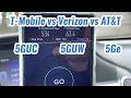 T-Mobile Verizon 5G Versus 5G UC vs 5G UW N77 C Band N41 AT T