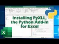 Installing PyXLL the Python Excel Add-In
