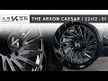 ARKON Caesar 22x12 - 51 Gloss Black Milled