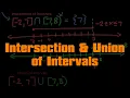 Algebra - Intersection and Union of Intervals
