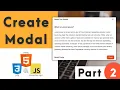 Create a Animated Modal Using HTML CSS JavaScript With Source Code