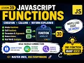 Lesson 39 JavaScript Functions Creation Calling Return Explained