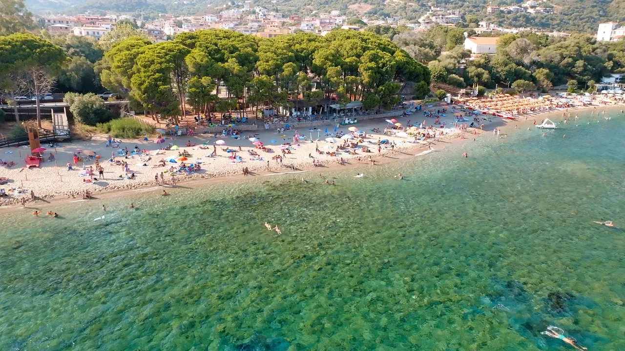Santa Maria Navarrese, Sardinia 🇮🇹 4K Drone Tour | Beach, Harbor & Tower Views!
