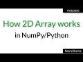 How 2D array works in numpy python Neeraj Sharma