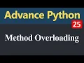 Method Overloading in Python Hindi