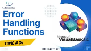 Error Handling Functions in VB 6 On Error Resume Next On Error Goto Label in Visual Basic 6 0