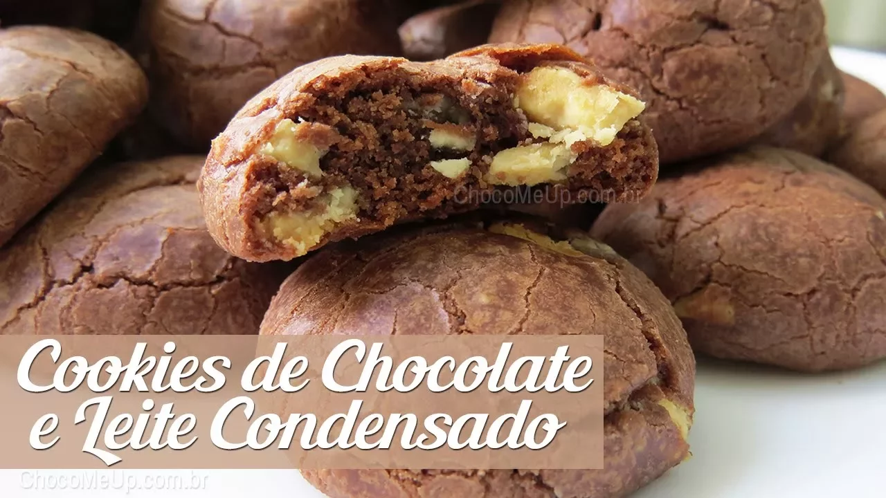 RECEITA DE COOKIES DE CHOCOLATE E LEITE CONDENSADO CHOCO ME UP!