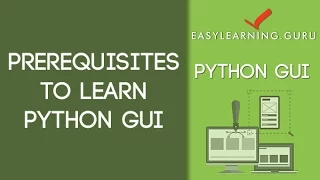 Learn Python GUI - Python GUI Pr-Course Training