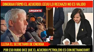 DINORAH HABIA FIRMADO EL ACUERDO PETROLERO: PERO EL DEPARTAMENTO LEGAL DE RECHAZO