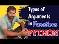 TYPES OF ARGUMENTS IN PYTHON PROGRAMMING PYTHON PROGRAMMING IN TELUGU