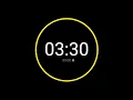 3 Minute 30 Second Countdown Timer with Alarm iPhone Timer Style