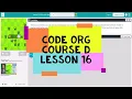 Code org Course D Lesson 16 with Bee - Express Course Lesson 17