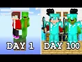 Lagu 100 Days, But It's Only One Block in Minecraft