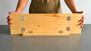 Millions of people still don't know how to make this sturdy, foldable clothes rack.