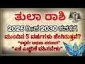 Lagu ತುಲಾ ರಾಶಿ 2026-2030: ಹಣಕಾಸು ಮತ್ತು ವೃತ್ತಿ ಜೀವನದಲ್ಲಿ ಭಾರಿ ಬದಲಾವಣೆ! ತಪ್ಪದೇ ನೋಡಿ