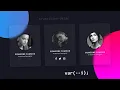 Creative Our Team Section Using HTML CSS CSS Glassmorphism Card Hover Effects