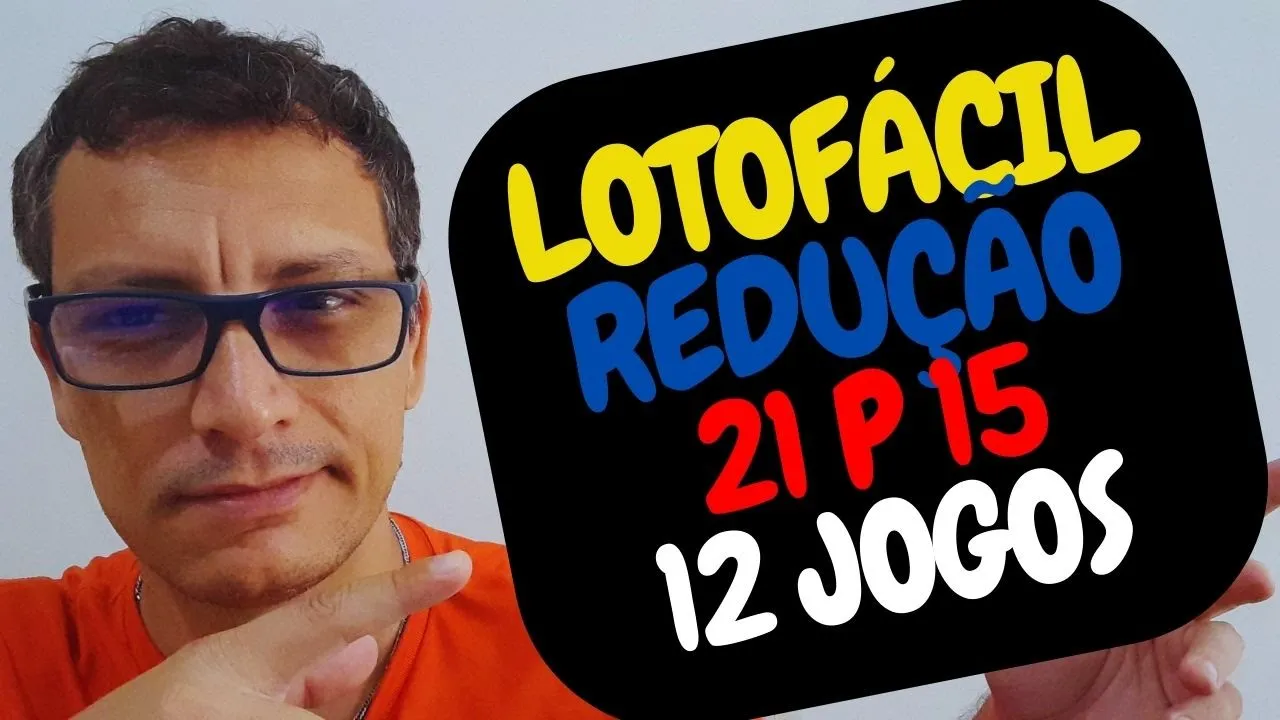 LOTOFÁCIL 12 LINHAS REDUÇÃO DE 21 PARA 15 ERRE 4