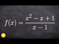 Graph slant asymptotes