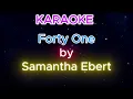 Samantha Ebert - Forty One (Official Lyric Visualizer) (KARAOKE)