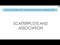 Applied Stats 6 1 Scatter Plots and Association