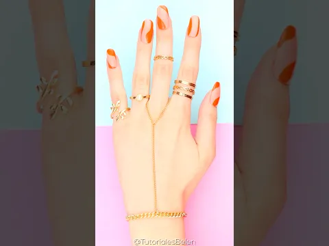 Como hacer accesorios bonitos y faciles! Anillos y pulseras de moda mujer #moda #accesorios