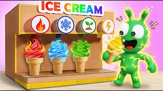 Pea Pea and the Elemental Ice Cream Machine 🍦🔥❄️ Magic Flavors for Kids