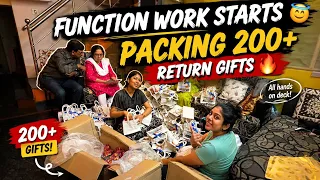 Function work starts 😇packing 200+ Return gifts/செயல்பாட்டுப் பணிகள் தொடங்குகின்றன 🔥 #agvlogs 
