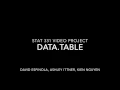 Data Table Stat 331 Project