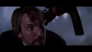 Hans Gruber Runs into John McClane - Die Hard