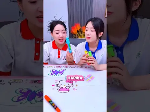 Harika Sekiz Renkli Boya Kalemi 🖍️✨