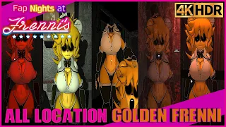 All Golden Frenni's Location | Fap Nights At Frenni's Night Club Gameplay 4K