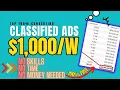 FREE Classified Ads Posting Sites 2023 Get Paid 1000 A Week CPA Marketing for Beginners