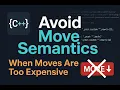 C Avoiding Move Semantics if we really have to