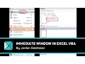 Using the Immediate Window - Excel VBA Tips