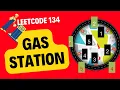 Leetcode 134 Gas Station Solved in under 10 min Easiest and most understandable approch