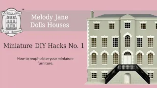 DIY Miniature Dollhouse Reupholstering step by step