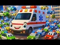 Trouble in the Alley 🚓🚧 | Police Car \u0026 Friends Rescue Cars Cartoon