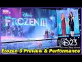 Frozen 3 at D23 Ultimate Disney Fan Event - Kristen Bell Idina Menzel Josh Gad Perform