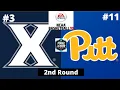 #3 Xavier vs #11 Pittsburgh - NCAA Basketball 10 Simulation!