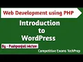 Lec - 4 2 Introduction to WordPress in PHP Web development using PHP in Hindi