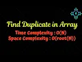 Finding Duplicates in Array Algorithm Explanation by alGOds
