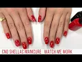 Full Salon Manicure Shellac First Love Watch Me Work