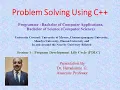 PROBLEM-SOLVING USING C Session 1 Program development life cycle