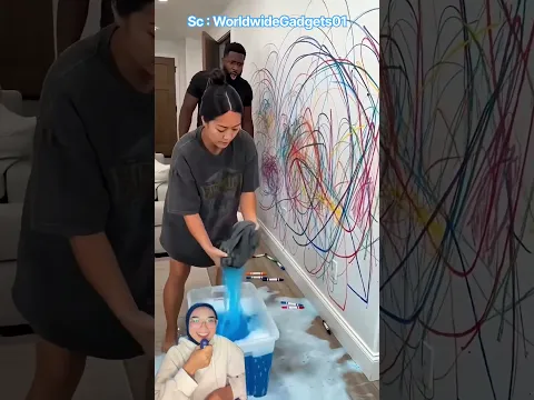 Heboh tembok penuh coretan mama malah santai aja😱😍⁉️