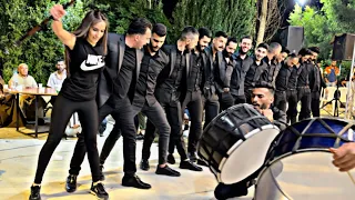 الله اكبر على هيك بنت اللبنانية مسكة الاول مع اسد الدبكة GIRL DABKIi 