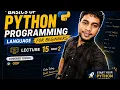 Basics of python programming lecture 16 part2