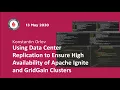 Using Data Center Replication to Ensure High Availability of Apache Ignite and GridGain Clusters