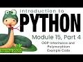 Python Spring 2025 Module 15-4 OOP Inheritance and Polymorphism Example Code